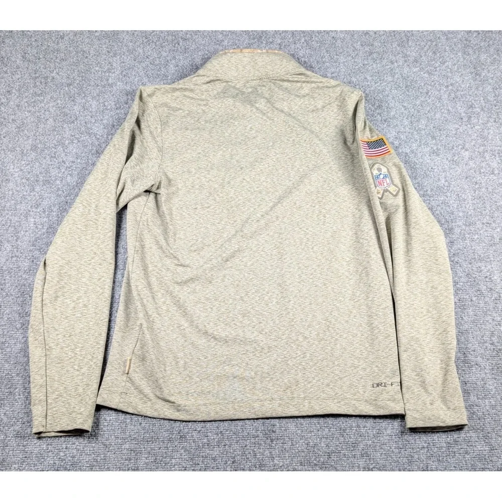 Baltimore‎ Ravens Salute To Service Nike 1/4 Zip Pullover Mens Small Green